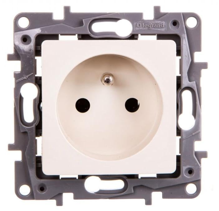 Legrand NILOE enkelvoudig stopcontact, crème