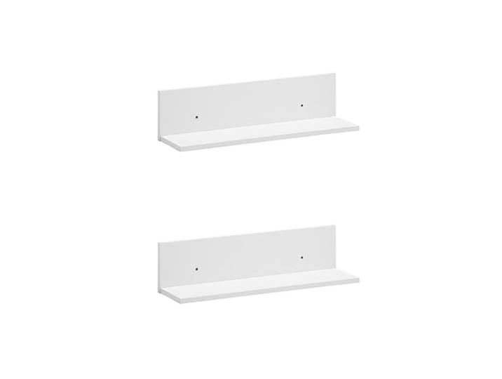 Schildmeyer Torge 160048 Lot de 2 étagères\, Blanc mat\, 60 x 17\,3 x 15\,7 cm