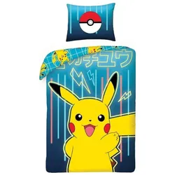 Halantex, Kinderbettwäsche, Pokemon (140 x 200 cm, 70 x 90 cm)