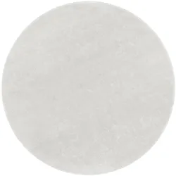 KURZFLORTEPPICH, einfarbig, Silber, Ø 80 cm