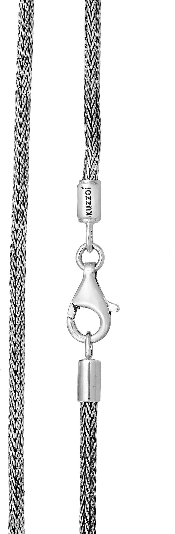 Kette mit Anhänger KUZZOI "Halskette Herren Thor´s Hammer Keltischer Knoten 925 Silber" Gr. 50, silber, Halsketten, Herren, ohne Stein, Silber 925 (Sterlingsilber), Kette mit Anhänger