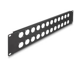 Delock 88055 Patch-Panel 483 mm (19) 2 HE Schwarz Unbestückt