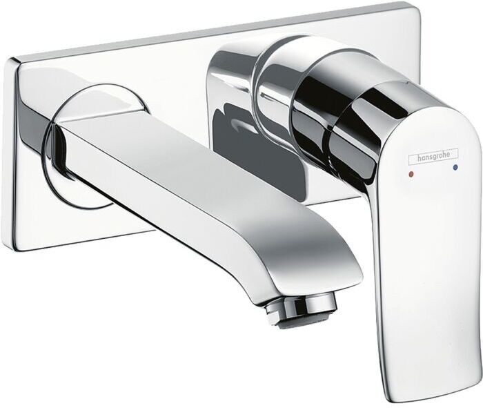 Hansgrohe Metris Waschtisch Wand Armatur 31085000 Unterputz Armatur, Auslauf 165 mm, chrom