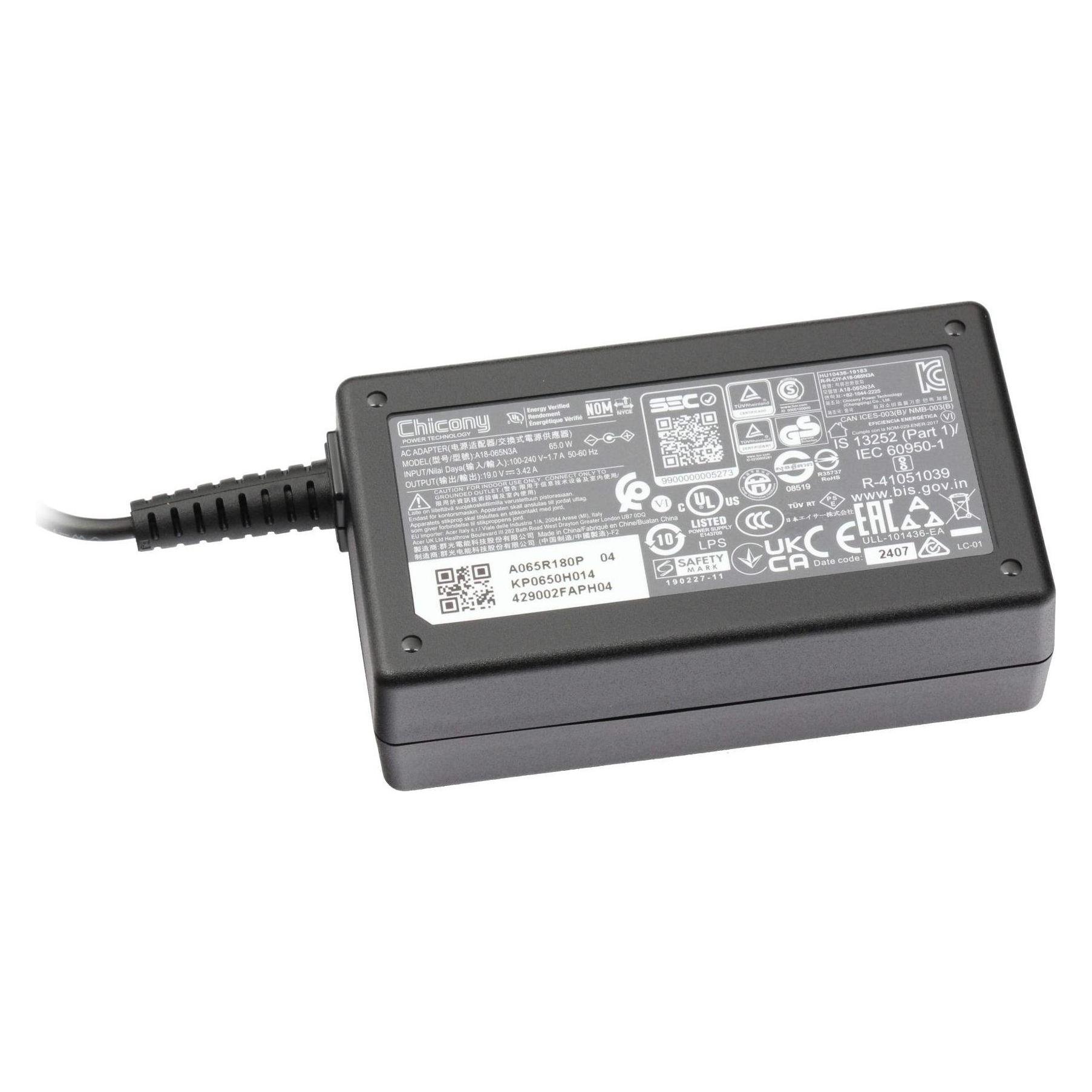 Acer AC ADAPTOR.65W.3PIN.LF (65 W) (AP.0650A.011)