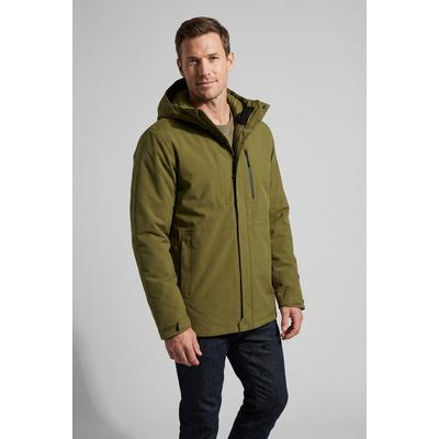 Funktionsjacke ICEPEAK "BAKERHILL", Herren, Gr. 52, grün (olive), Obermaterial: 88% Polyester, 12% Elasthan, Jacken Funktionsjacke, wasserdicht, mit 10.000 mm Wassersäule, atmungsaktiv, wasserabweisend