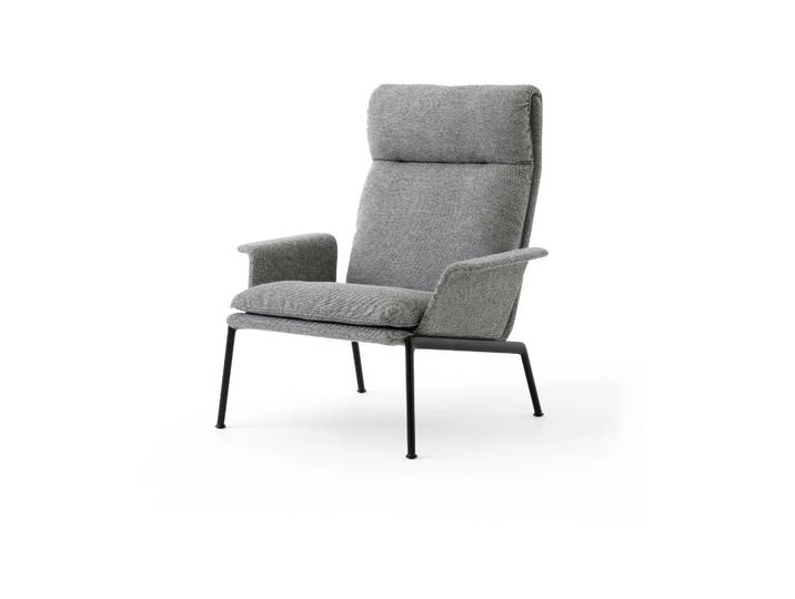 &Tradition Fauteuil lounge Muno LN17 High back Warm black-Hallingdal 0126