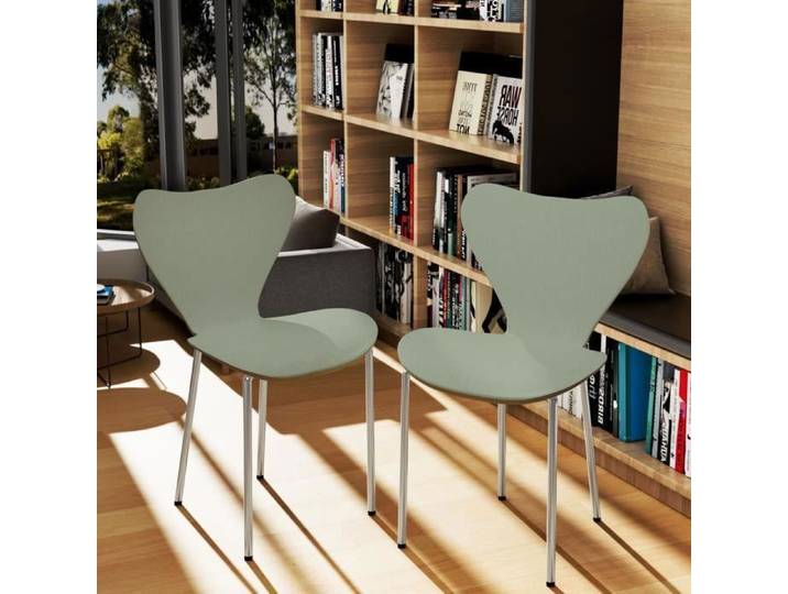 Chaise Design - PIPIPOXER - Lot de 2 - Vert - Contemporain - 82 5 cm de hauteur
