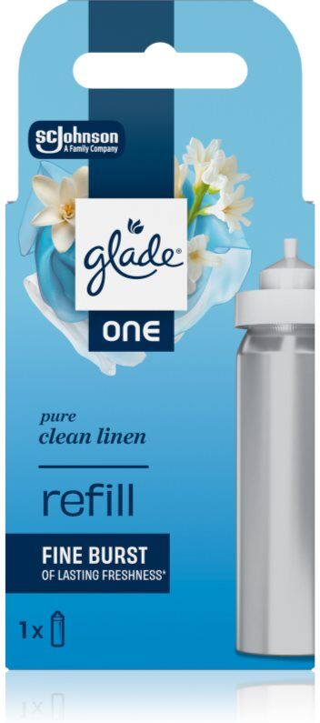 GLADE ONE Pure Clean Linen recharge pour le désodorisant 10 ml