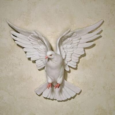 Touch of Class Windborne Dove Wall Accent White , White