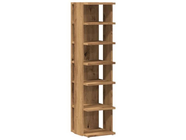 Bonne qualité - Armoire à chaussures - BONNIE - Commode à chaussures chêne artisanal - Bois d'ingénierie - Meuble d'entrée Coffre