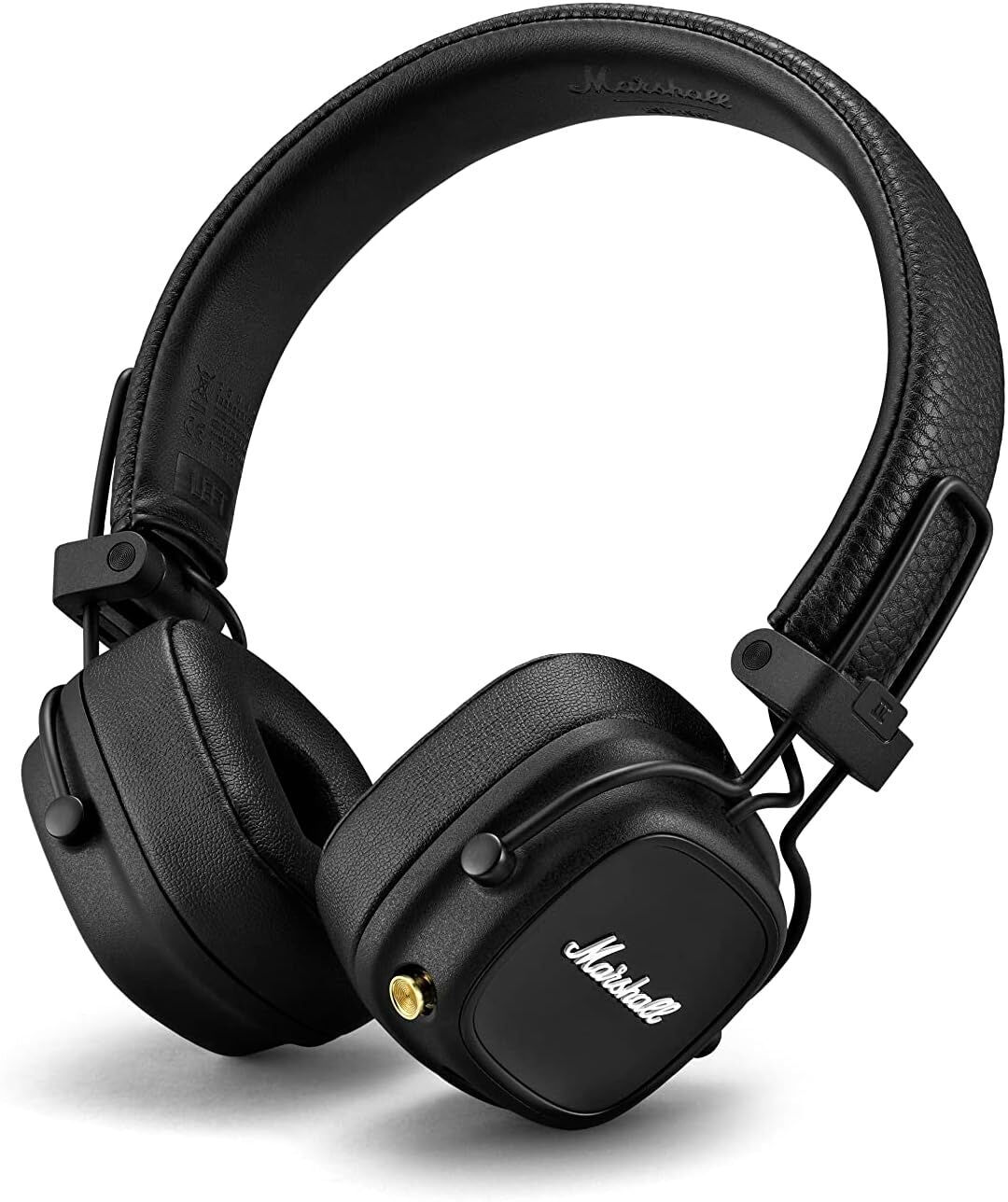 Marshall Major IV On-Ear Bluetooth Headphones – Wireless, Foldable, 80 Hours Playtime, Black