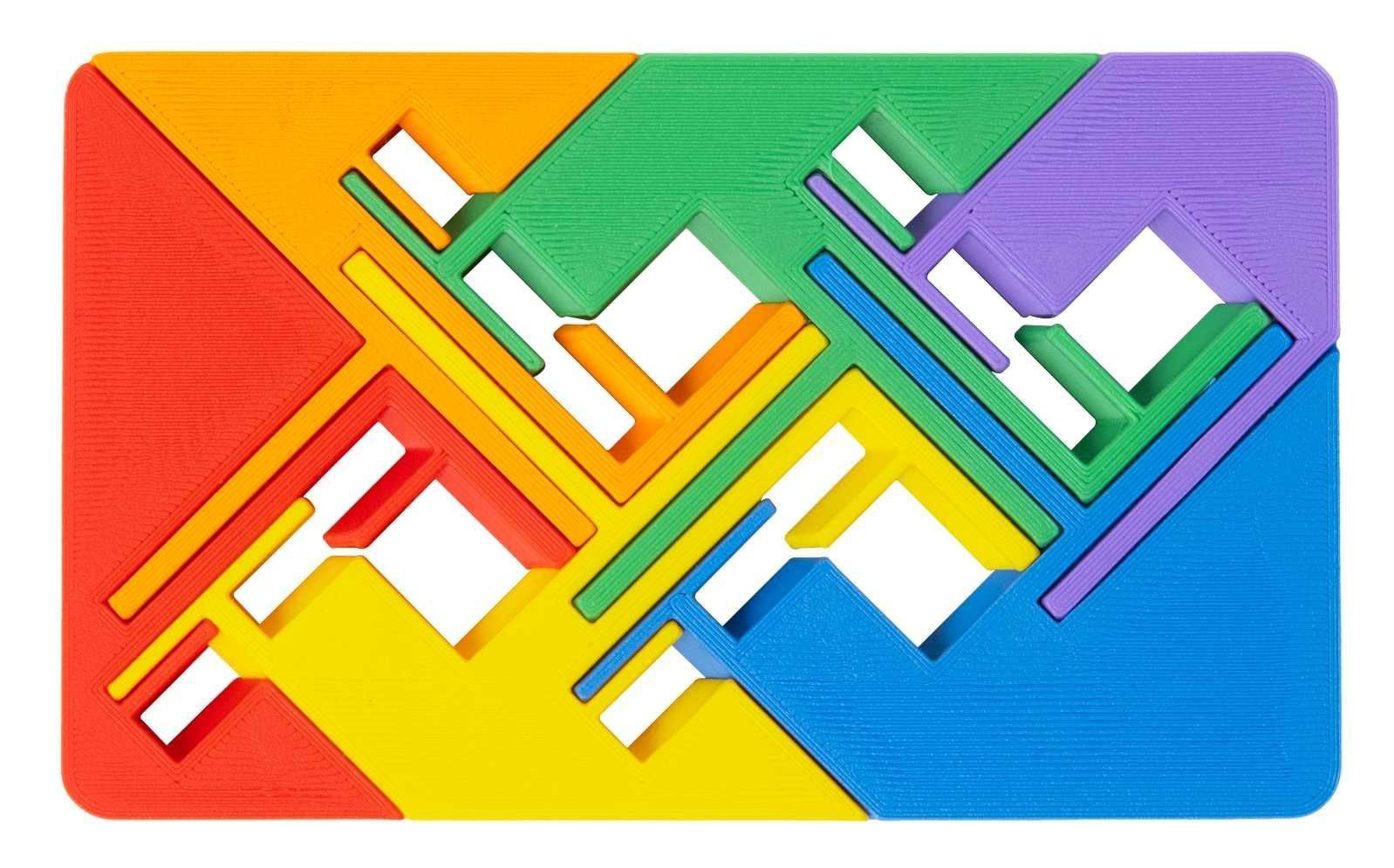Recent Toys Zigguflat Schuifpuzzel met 3 vormen