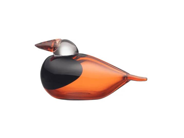 Iittala Birds by Toikka Eisvogel Königin Pomeranze, 15,5x7 cm