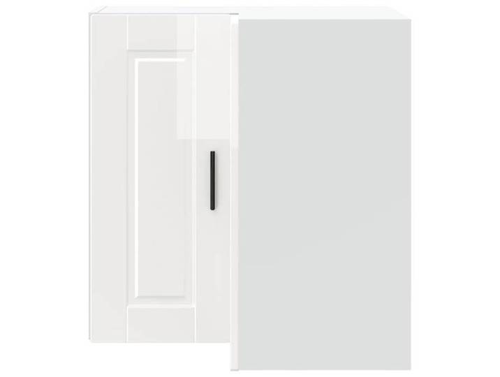 Caisson haut cuisine Blanc - LEMON® Meuble mural d'angle de cuisine Porto - Blanc brillant - 481 - Soldes