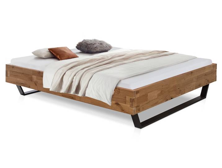 CORDINO Kufenbett aus Eiche, Material Massivholz