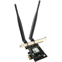 Tenda E33 Netzwerkkarte Eingebaut WLAN 2402 Mbit/s (Mini PCI Express), Netzwerkkarte, Schwarz