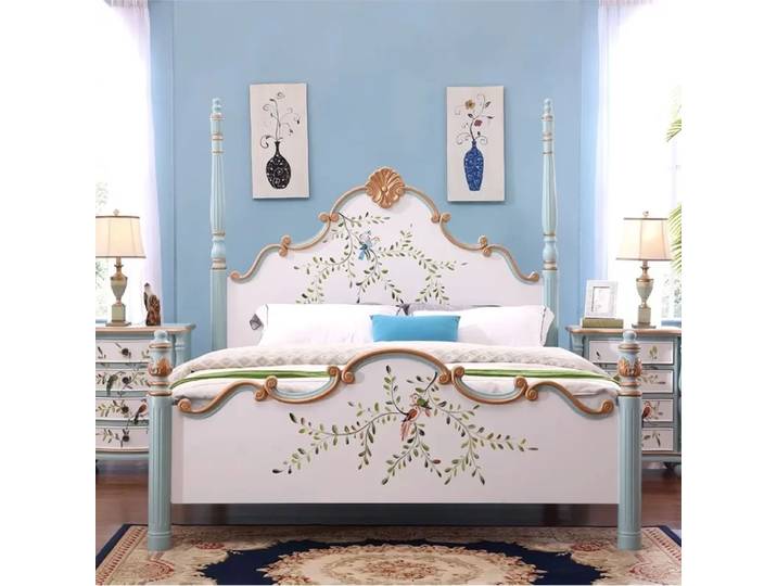 Tête de lit sommiers et cadres de lit meubles de chambre 180x200cm lit king size chambres matrimoniales style américain lit double