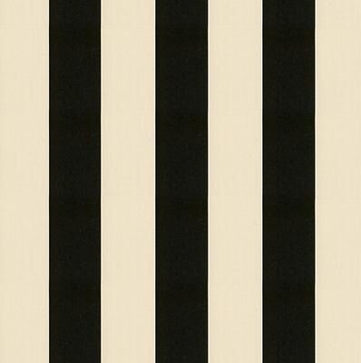 Canopy Stripe Black/Sand Sunbrella Performance Fabric by the Yard - Ballard Designs
