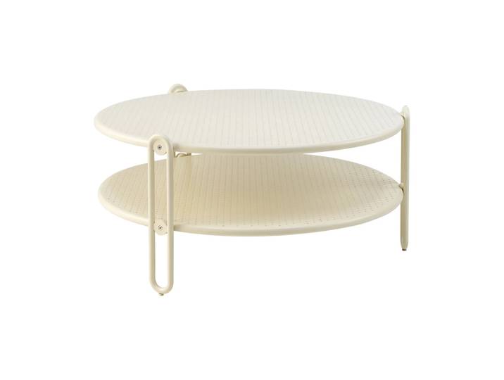 Brafab Table basse Blixt Pearl white, Ø85 cm