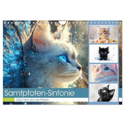 Samtpfoten-Sinfonie (Wandkalender 2027 DIN A4 quer), CALVENDO Monatskalender