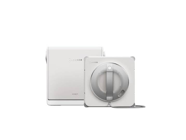 ECOVACS WINBOT W2S Pro Omni Robot Nettoyeur de vitres avec Station Nettoyage bord à bord\, Navigation intelligente\, Grand réservoir d'eau\, Fonctionnement silencieux\, Multi-surfaces