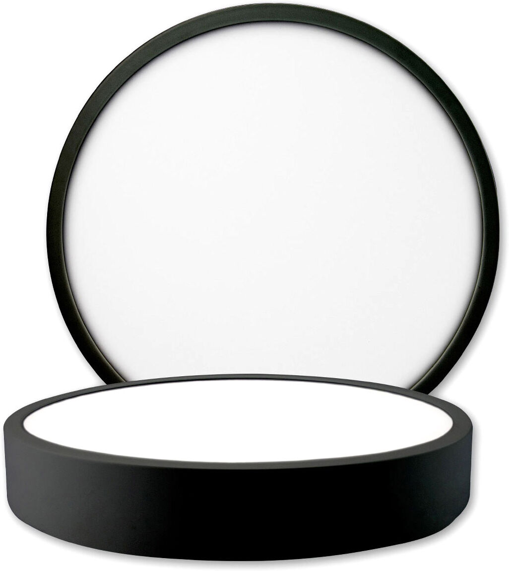 Isoled Led Deckenleuchte Pro Schwarz, 15w, Rund, 170mm, Colorswitch 2700 3000 4000k, Dimmbar