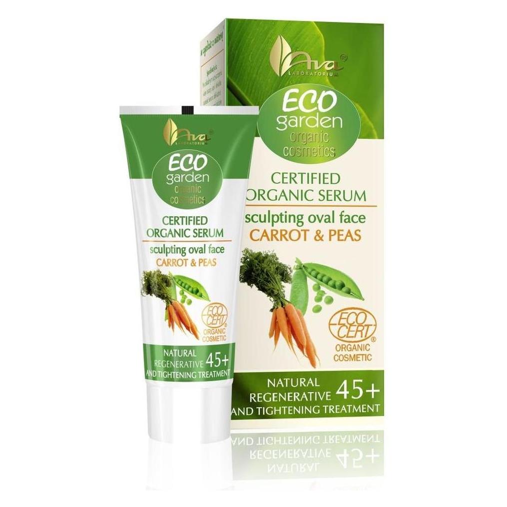 AVA Laboratorium Eco Garden Certified Organic Face Oval Modeling Serum 45+ Carrot With Peas 30Ml (30 ml) (43477046)