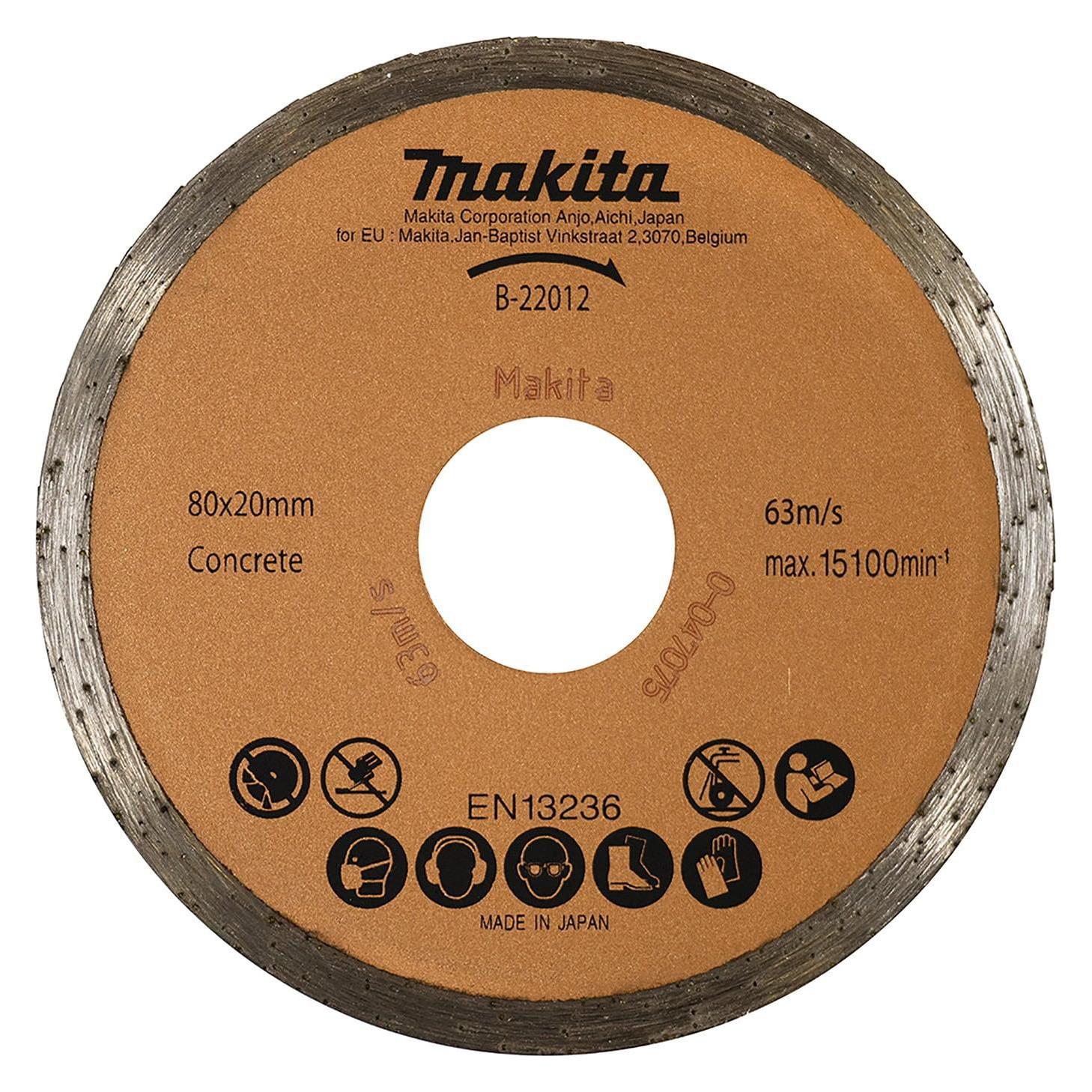 Makita Diamantsch. 80mm Glas (B-22012)