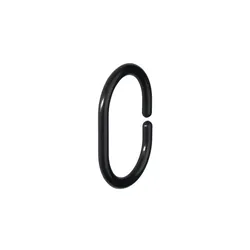 Mydeco Ringe 12er-Set   ¦ schwarz ¦ Aluminium ¦ Maße (cm): B: 3,8 H: 0,5