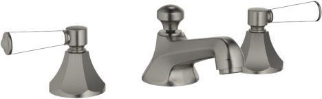 Dornbracht Madison Flair Waschtisch-Dreiloch-Armatur 20700370-99 mit Ablaufgarnitur, Dark Platinum matt