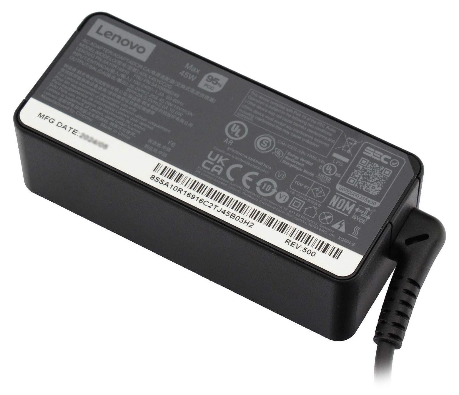 Lenovo 45W Laptop Oplader met 2 Poorten, Wereldwijde Versie, LTN 02DL103