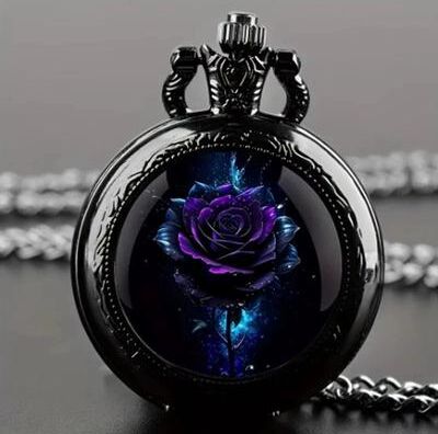 Uplift Picks Retro Dragon Pocket Watch Quartz Vintage Antique Style Pendant Watch brown