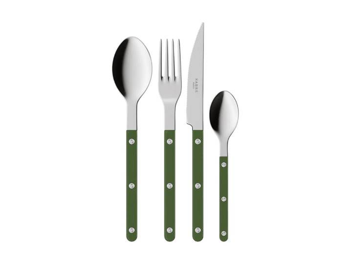 SABRE Paris Service de couverts Bistrot Solid, 4 pièces Green