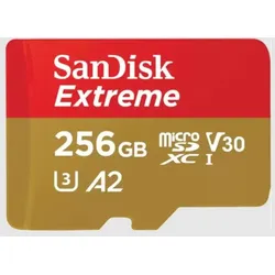 MicroSDXC Speicherkarte 256 GB Class 1 (U1) Klasse 3 Extreme A2 