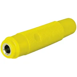 Bananenkupplung, 4mm, trittfest - Farbe: gelb