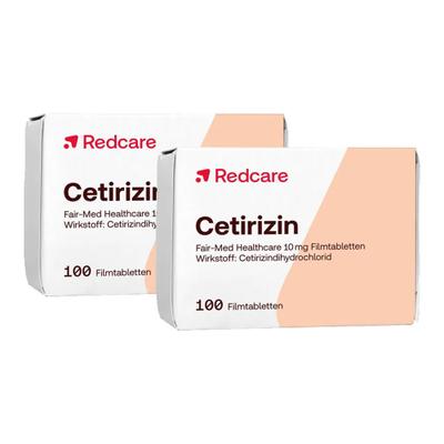 2x Cetirizin Fair-Med Healthcare RedCare 2x100 St Filmtabletten