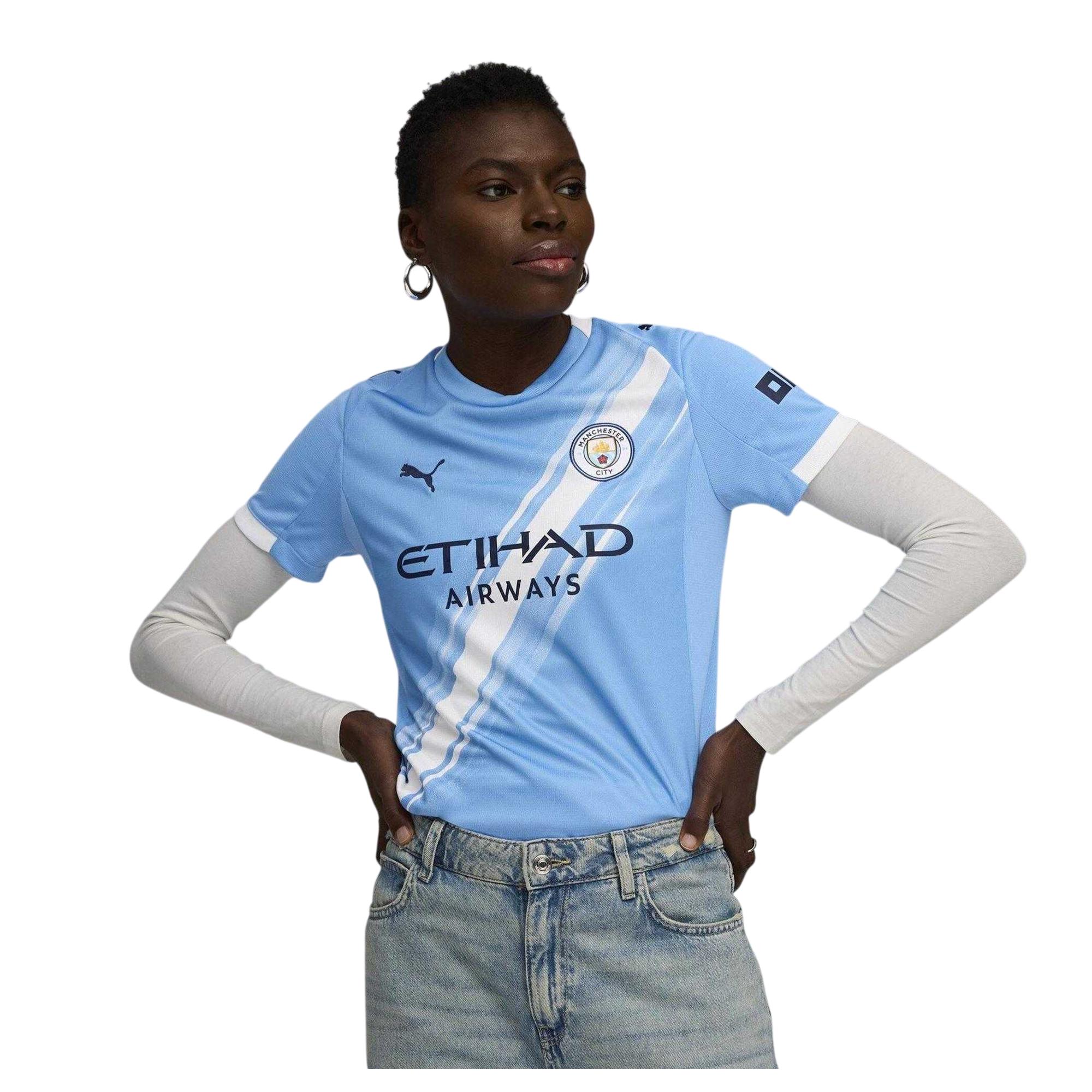 Puma - "Manchester City" Fußballtrikot für Damen (Blau)