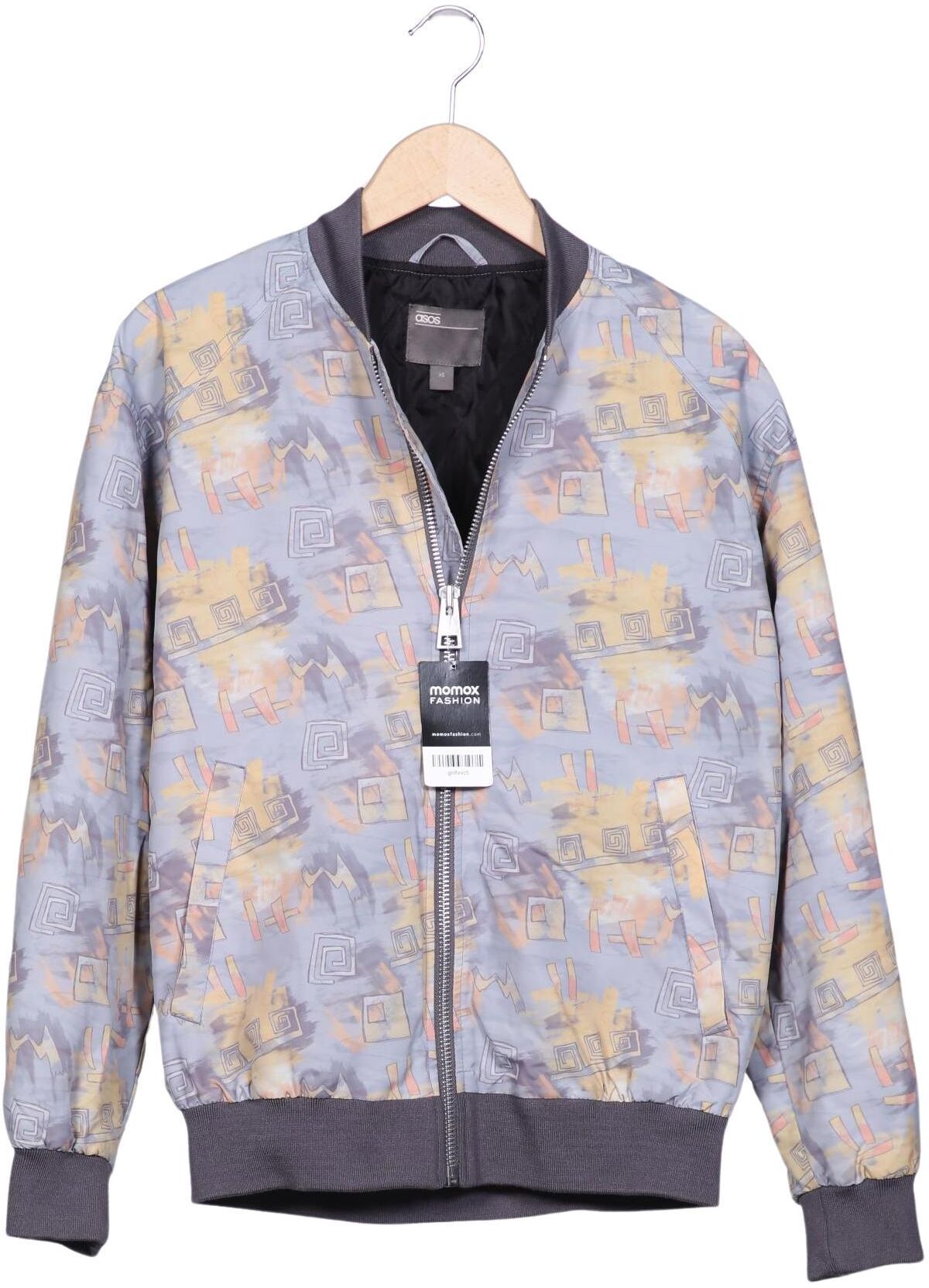 asos Herren Jacke, Grau, Gr. XS, kein / Etikett - Second Hand
