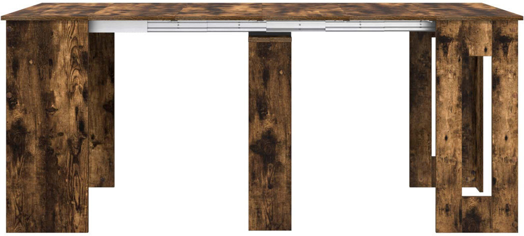 Brayden Studio Extendable Dining Table Smoked Oak