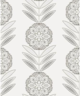 NextWall Folk Flowers Peel and Stick Wallpaper - 20.9 in. W x 18 ft. L