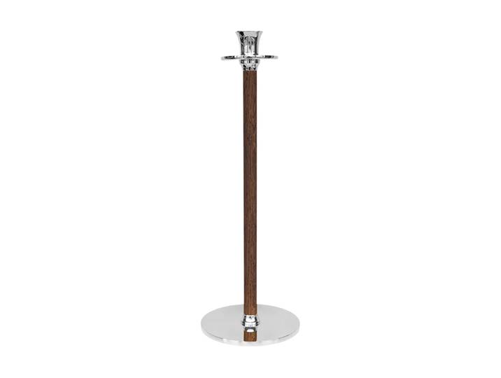 Hilke Collection Bougeoir Alto Basso 30 cm Laiton nickelé