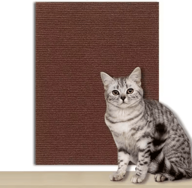 Inspire Picks Scratch Guard Self Adhesive Cat Scratching Carpet Protector brown 30x200cm