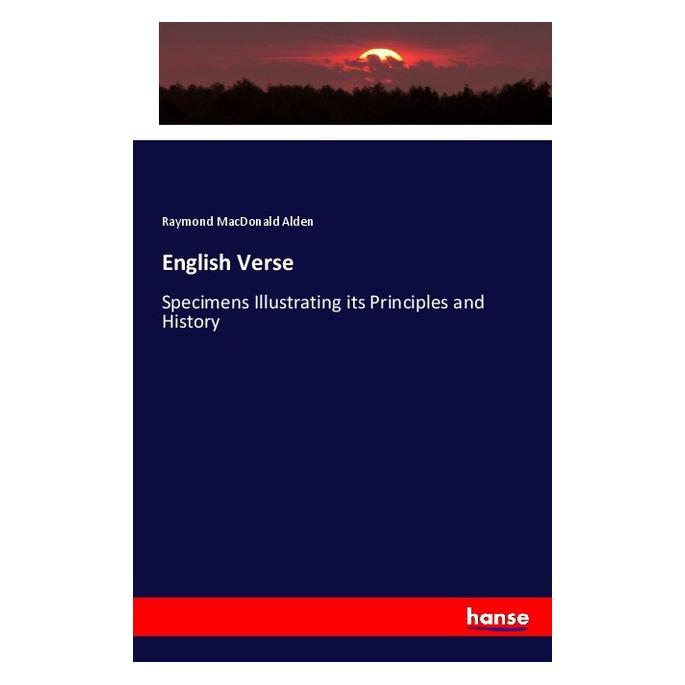 Hansebooks English Verse (Englisch, Softcover, Raymond Macdonald Alden) (57150295)