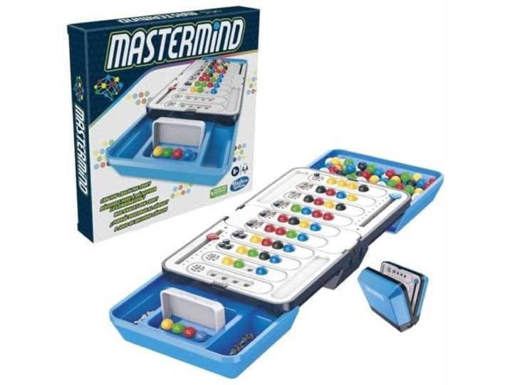 Hasbro Gaming Mastermind, bordspel voor gezinnen en kinderen, kraak de code, familiecadeau, klassiek gezinsspel
