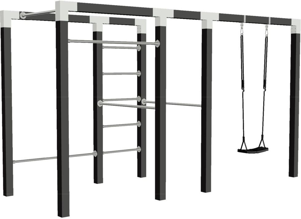 Plus Outdoor Fitness Modell 3 138 x 220 x 380 cm schwarz