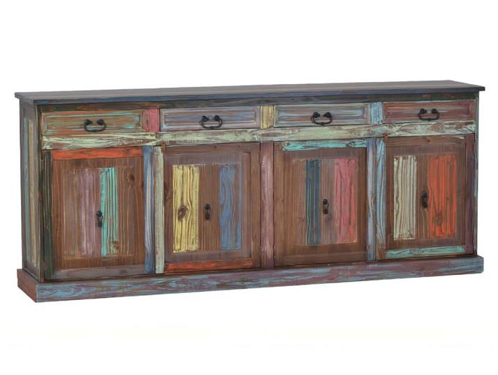 Sideboard Cancun Massivholz Pinie Shabby Chic Mexiko Möbel Mexikanisch
