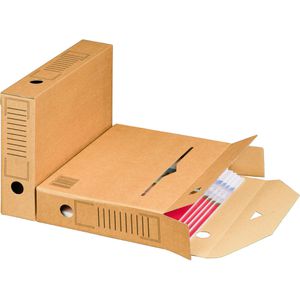 Smartboxpro Archivbox 226100125, A4, 65mm Füllhöhe, braun, für Akten 25 Stück