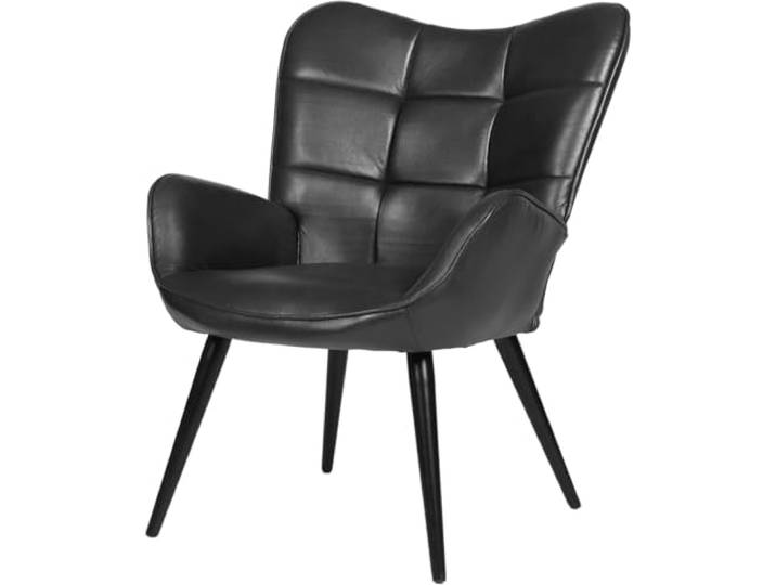 Koioplie Esszimmerstuhl Kunstleder Rückenlehne Metallbeine Schwarz Samt Mid-Century-Stil, komfortable Polsterung, stabile Bauweise, Büro & Esszimmer