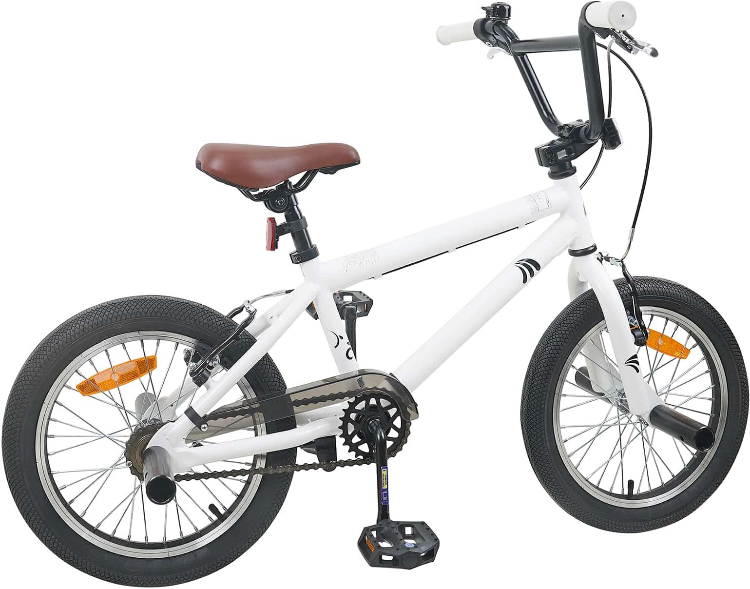 vidaXL BMX 16 Pouces pour 5-8 ans Blanc
