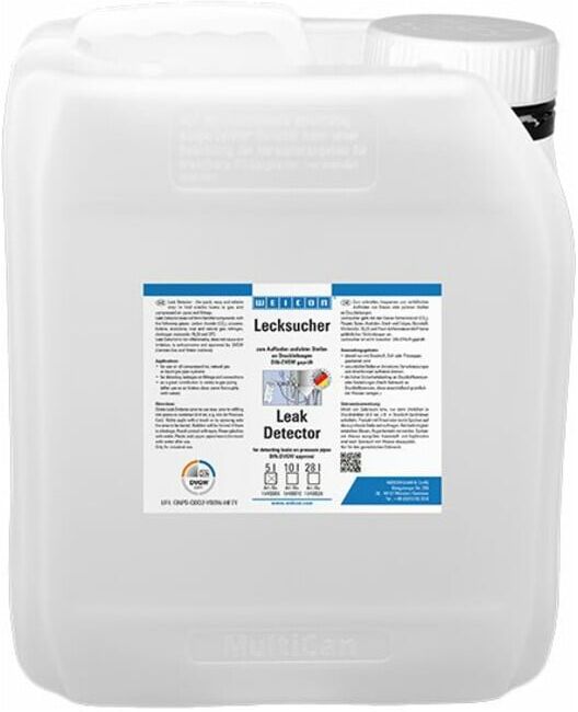 Weicon Lecksucher zum Aufspüren von Undichtigkeiten an Druckluft-, Gas- und Flüssigkeitsleitungen, Inhalt: 5 L (15400005)